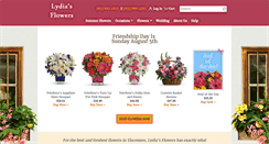 Desktop Screenshot of lydiasflowersofvincennes.com